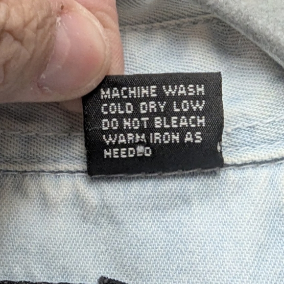 Sturgis 2004 Black Hills Rally cut-off denim LARGE shirt embroidered - Picture 4 of 16